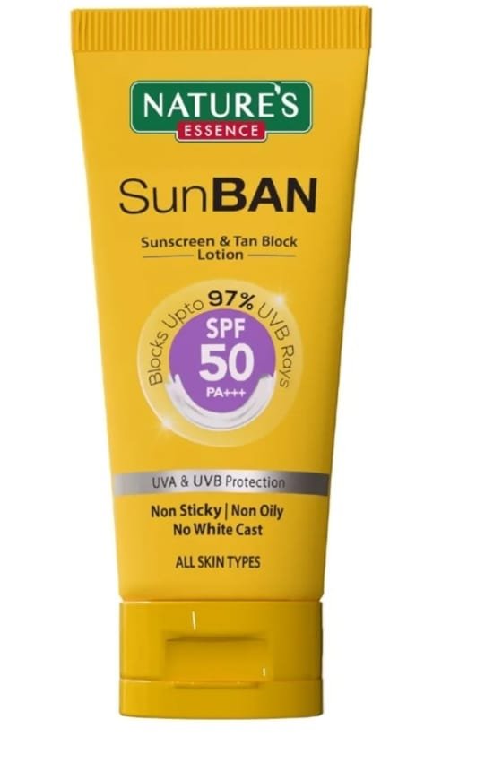 NATURES SUNBAN SUNSCREEN AND TAN BLOCK LOTION