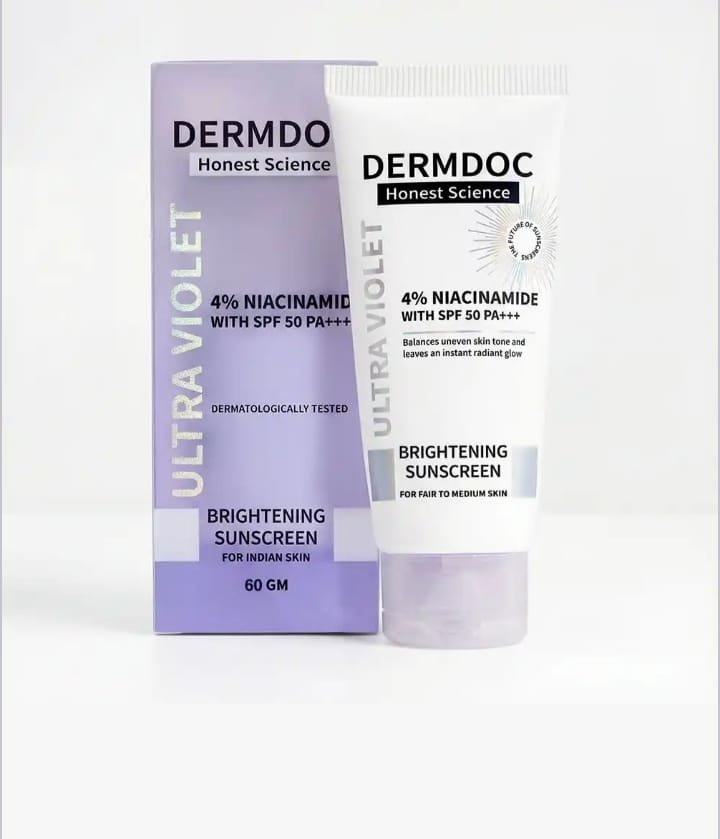 DERMDOC ULTRA VIOLET  SUNSCREEN  4% NIACINAMIDE WITH SPF 50 PA+++